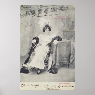 Póster Cena do Ato II da ópera "La Boheme"