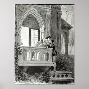 Poster Cena do ato II de Romeo e de Juliet