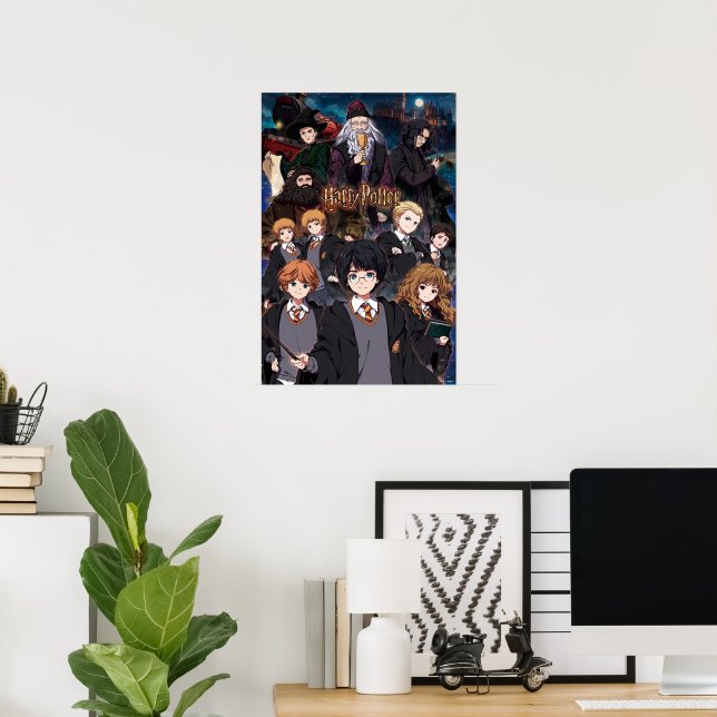 Poster Cena do Conjunto Anime HARRY POTTER™ (Escritório em casa)