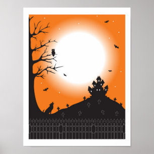 Póster Cena do Dia das Bruxas