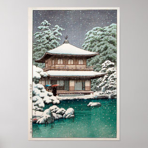 Poster Cena do inverno de Hasui Kawase