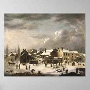 Póster Cena do inverno em Brooklyn