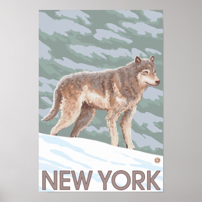 Poster Cena do Lobo de Nova Iorque (Frente)