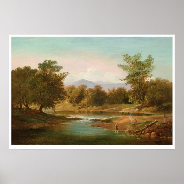 Póster Cena do rio Carmel (0236A) (Frente)