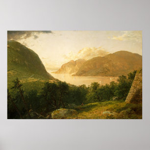 Poster Cena do Rio Hudson por John Frederick Kensett