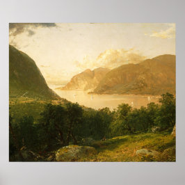 Poster Cena do rio Hudson por John Frederick Kensett