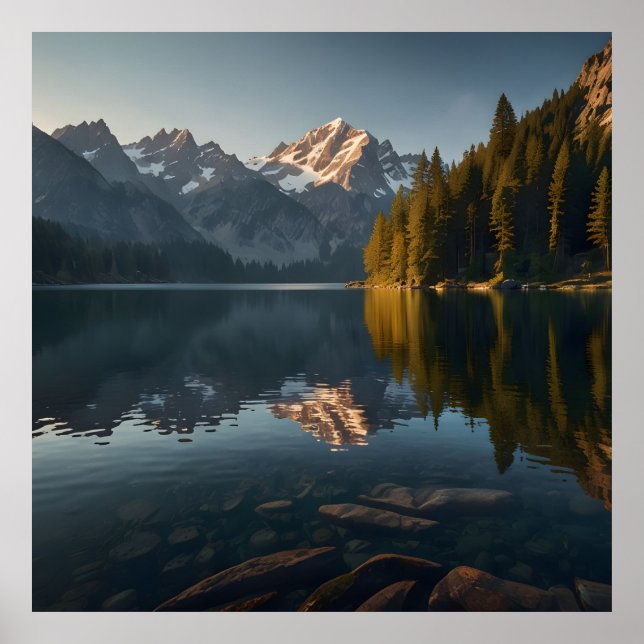 Poster Cena do Sol Alpina (Frente)