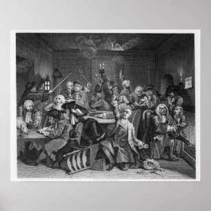 Póster Cena em uma casa de jogo