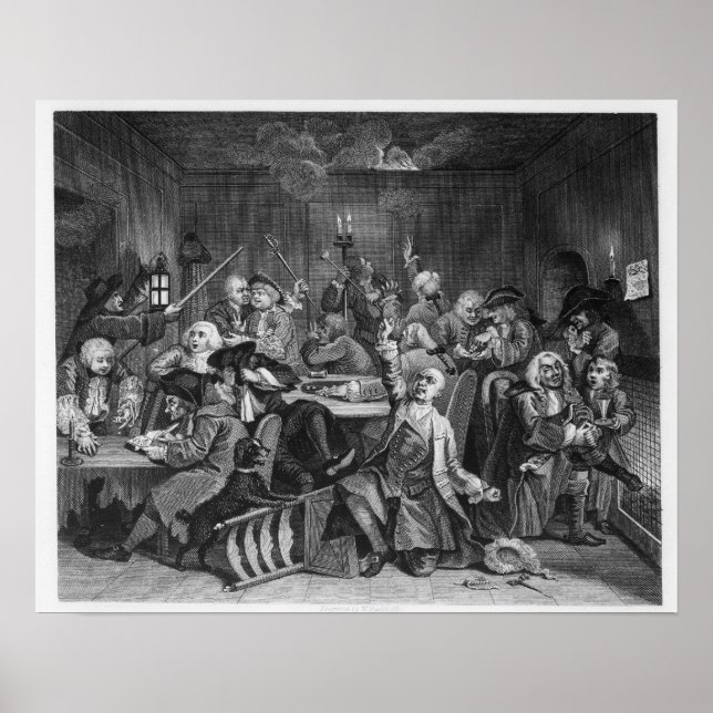 Póster Cena em uma casa de jogos (Frente)