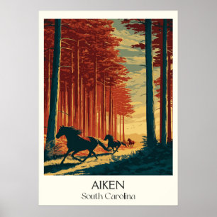 Poster Cena Equestre de Aiken South Carolina