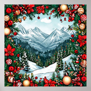 Poster Cena Festiva de Inverno Encantado