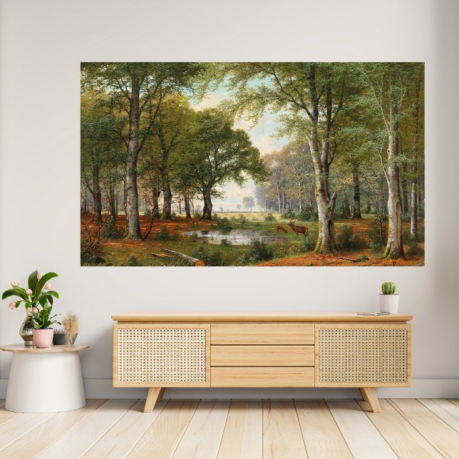 Poster Cena Florestal Noturna (Criador carregado)