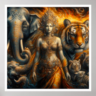 Poster Cena mística do espiritual