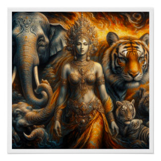 Póster Cena mística do espiritual