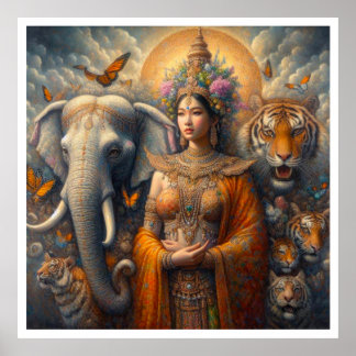 Poster Cena mística do espiritual