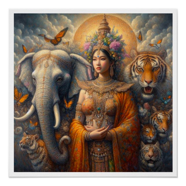 Póster Cena mística do espiritual (Frente)