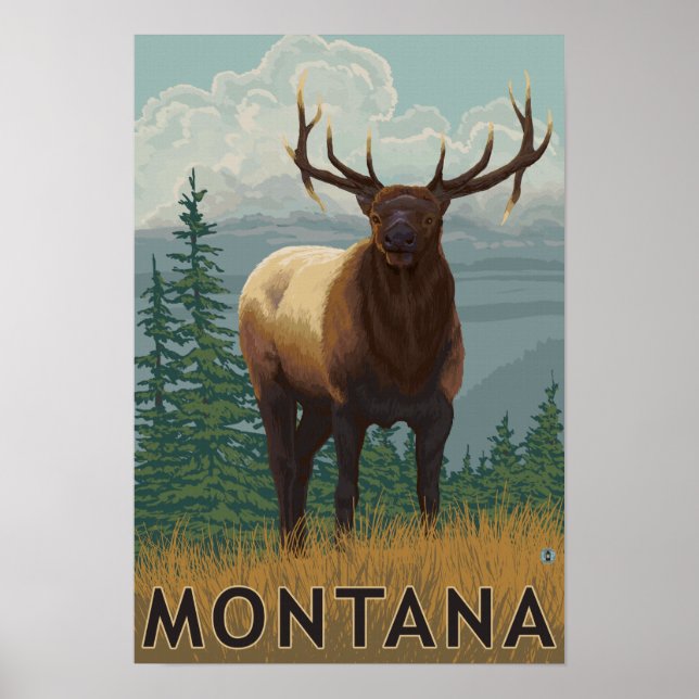 Póster Cena MontanaElk (Frente)