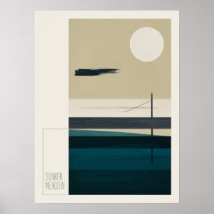 Poster Cena Natural do Sunken Meadow Kings Park Long Isla