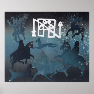 Póster Cena Pictish da caça mim 1995