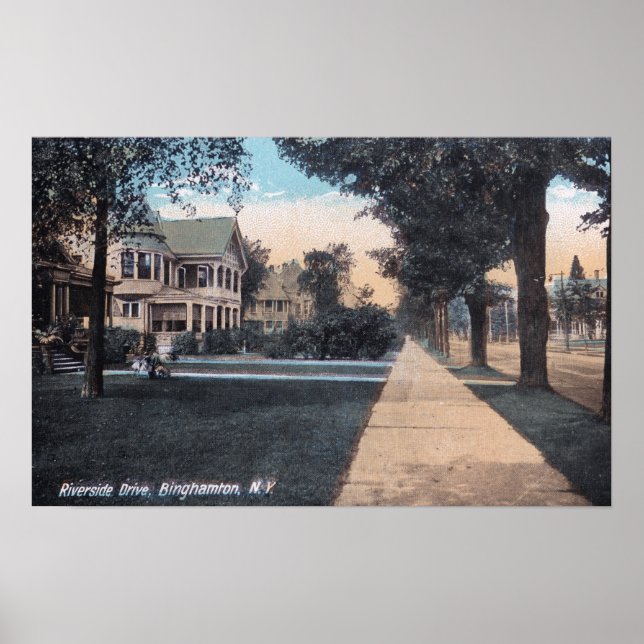 Póster Cena residencial na unidade Riverside (Frente)