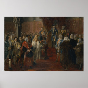 Póster Cena Silesian da homenagem, 1855