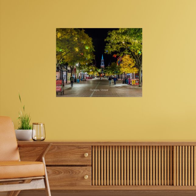 Poster Cenário da cidade de Burlington, Vermont, (Sala de Estar 2)