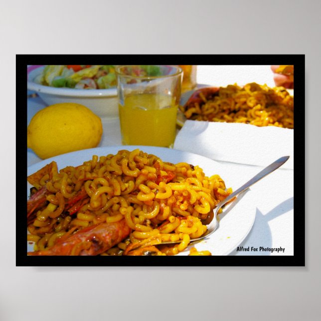 Poster Cenário da Cozinha Espanhola (Frente)