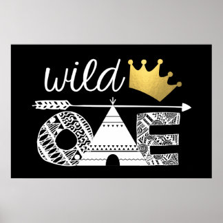 Poster Cenário de Aniversário Wild One
