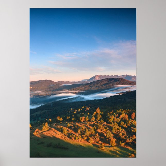 Poster Cenário de outono deslumbrante de Šilentabor, Eslo (Frente)