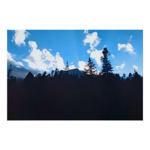Póster Cenário de Paisagem Alpina - Natureza Selvagem Rom