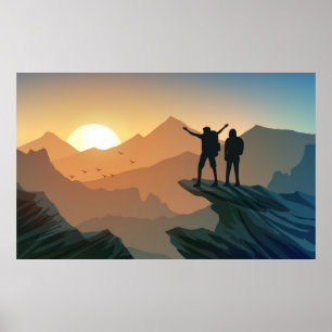 Poster Cenário montanhoso