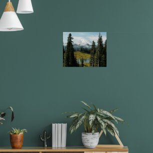 Póster Cenário Montanhoso Rainier Fotográfico