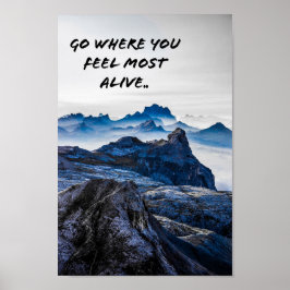 Poster Cenário nas montanhas