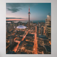 Cenário urbano do centro de Toronto, arte do centr