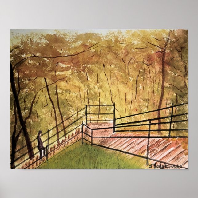 POSTER CENAS CANADIANAS: MONTREAL - COR DA ÁGUA (Frente)