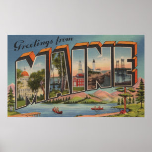 Póster Cenas da letra de Maine (verão) grandes