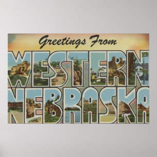 Póster Cenas da letra de Nebraska (ocidental) - grandes