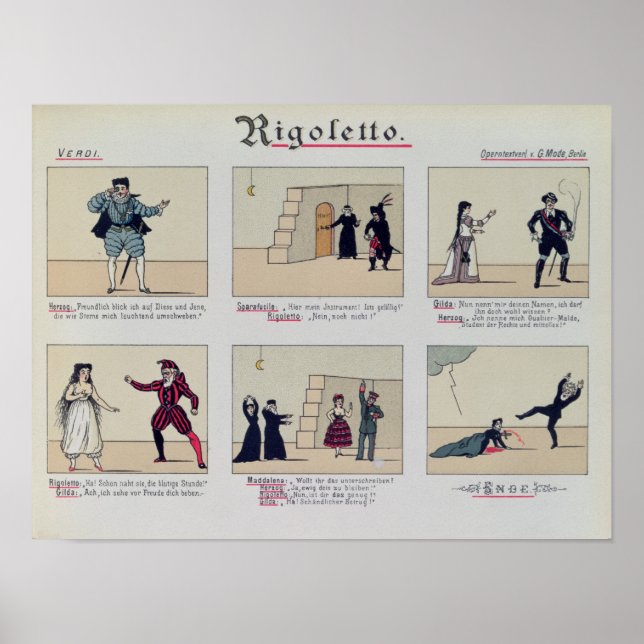 Poster Cenas da Ópera 'Rigoletto' (Frente)