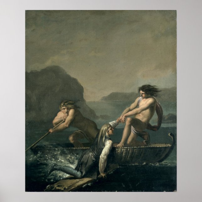 Póster Cenas da "Viagem Subterrânea de Niels Klim" (Frente)