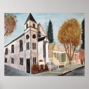 PÓSTER CENAS DE NEVADA CA - AGUARELA