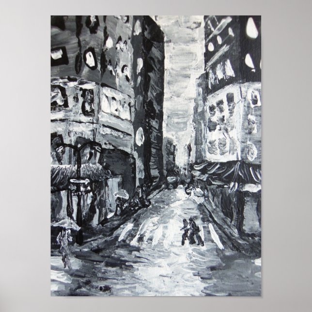Póster cenas de nyc 'garoa de quinta ave' (Frente)
