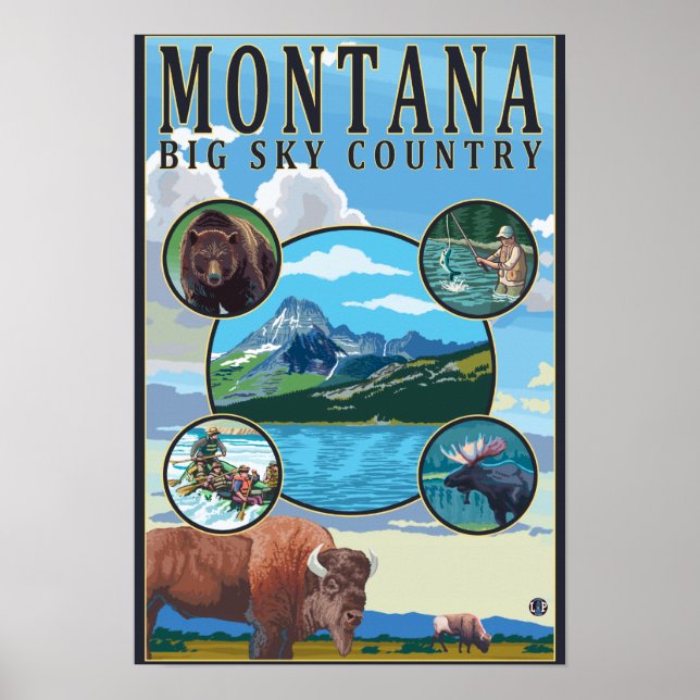Póster Cenas do Estado de Montana (Frente)