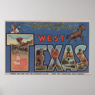 Poster Cenas (ocidentais) da letra de Texas grandes