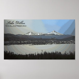 Poster cênico do Lago Dillon Colorado