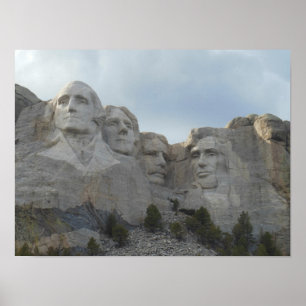 Poster cénico do Monte Rushmore