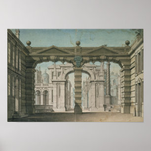 Póster Cenografia para a estreia mundial