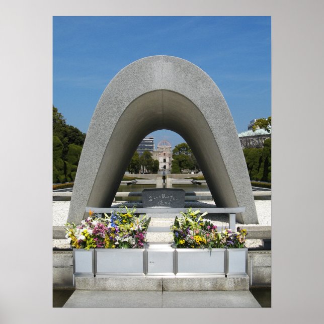 Poster Cenotaph Memorial Hiroshima (Frente)