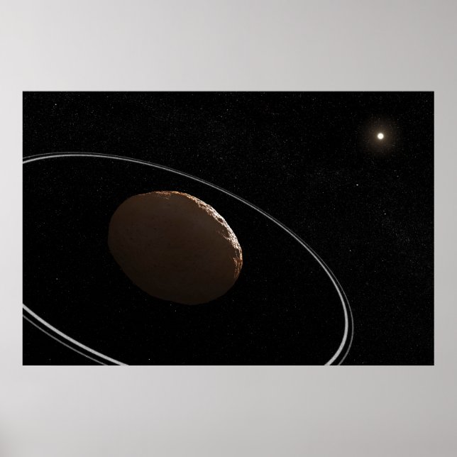 Poster Centaur 1099 Chariklo E Seus Anéis. (Frente)