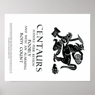 Póster Centauros da revisão paritária