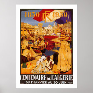 Póster Centenaire de L'Algerie
